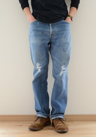 1980年代 ヴィンテージ アメリカ製 Levi's リーバイス 509 クラッシュ ダメージ デニム パンツ ジーンズ 1980s Vintage Denim Pants Jeans