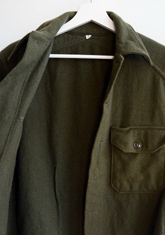 ヴィンテージ 50年代 米軍実物 U.S.ARMY ミリタリー ウール シャツ Vintage 50s Military Korea Wool