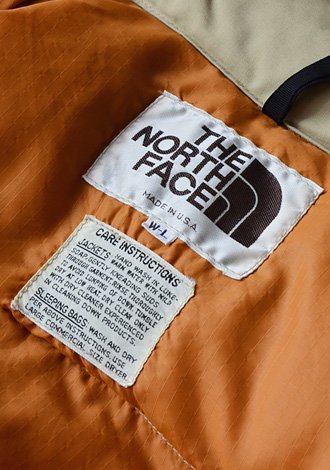 1980年代 ヴィンテージ USA製 THE NORTH FACE ノースフェイス 茶タグ ダウン ベスト XS相当 1980s