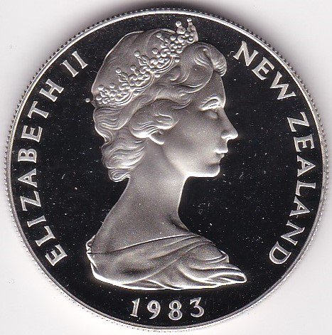 ニュージーランド1ドル銀貨 貨幣鋳造50周年 1983年 プルーフ - ワタナベコイン ネットショップ