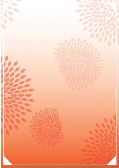 似顔絵用 無料背景 1個 1作品あたり 菊柄 オレンジ 似顔絵 ウェルカムボード専門店 ハピネスライクネス Happiness Likeness