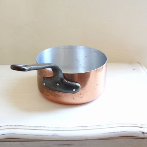 フランス 特大 プロ用 銅鍋 銅平鍋 コンフィチュール作りに。 ジャム
