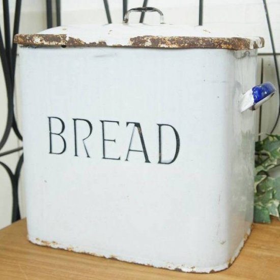 英国 アンティーク 琺瑯 ブレッド缶 BREAD 1930年代 イギリス製