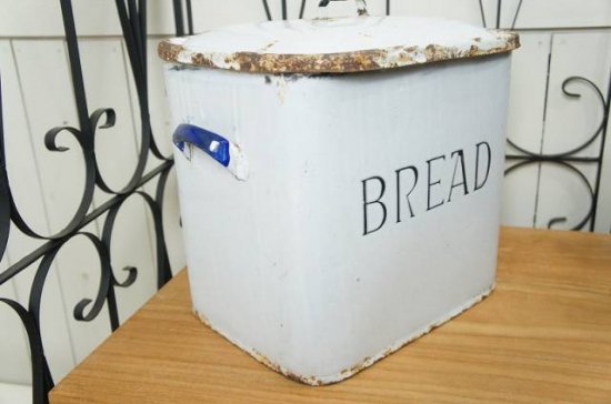 英国 アンティーク 琺瑯 ブレッド缶 BREAD 1930年代 イギリス製