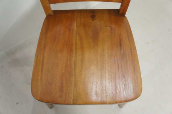 英国アンティーク調 チャーチチェア ボックス付 クロス マホガニー教会 椅子