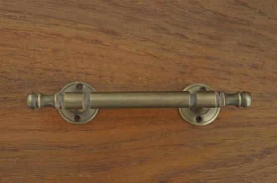 アンティーク調 ドアハンドル ストレートタイプ 真鍮製 小