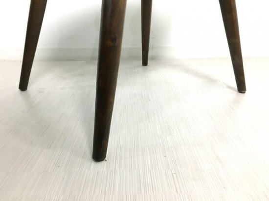 英国アンティーク調 スクールチェア 木製 椅子 マホガニー 無垢材 ダーク
