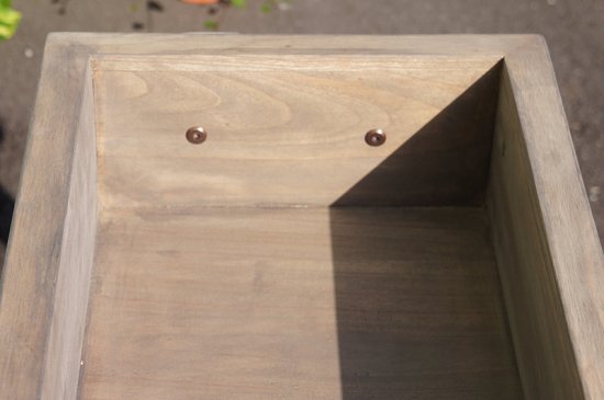 アンティーク調 ２段 ウッド プランターラック 園芸ラック 木製 組立式 シャビー