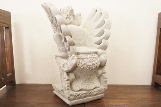 バリ島 女神のガルーダ？ ヒンズー教 ヒンドゥー教 仏像 セメント像 石像 44cm