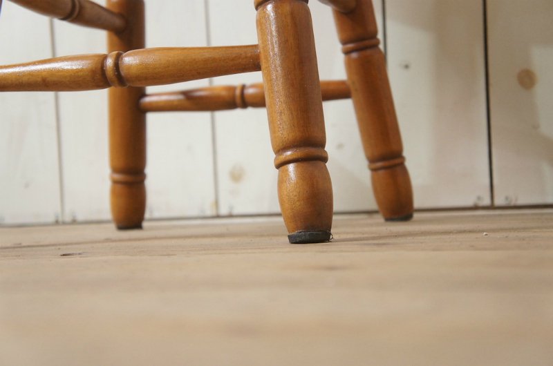 英国アンティーク調 西洋 スツール マホガニー無垢材 丸椅子 ナチュラル