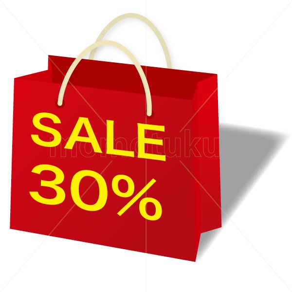 99yenから390yen素材sozai 紙袋 Red4 赤 Sale Sale セール 30 Off