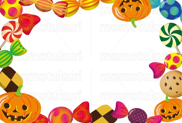 99円から390円素材sozai ハロウィン ハガキ お菓子 クッキー ペロペロキャンディ 包みキャンディ かぼちゃ