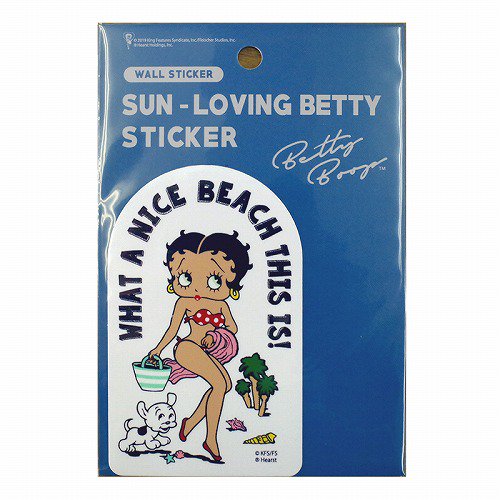 Sun Loving Betty Boop Sticker St Slb03 ベティーブープ ステッカー 輸入雑貨 海外雑貨 直輸入 アメリカ雑貨 新潟のアメリカン雑貨屋といえば Honeymustard ハニマスニイガタ