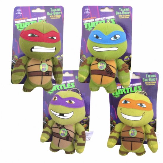 ミュータントタートルズ Turtles トーキング プラッシュ キーチェーン レオナルド 青 輸入雑貨 海外雑貨 直輸入 アメリカ雑貨 新潟のアメリカン雑貨屋といえば Honeymustard ハニマスニイガタ