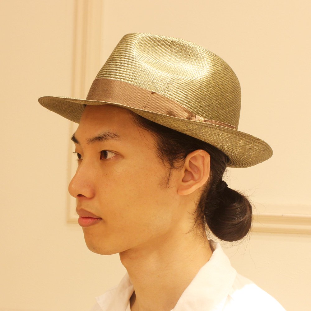 別倉庫からの配送 Borsalino ブロンズリボン キャメル ブロンズリボン