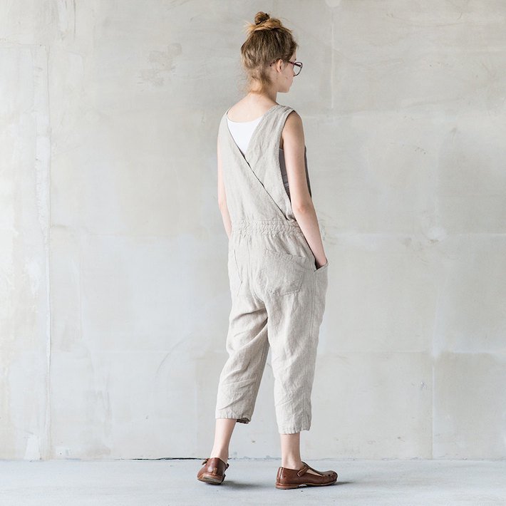 natural linen jumpsuit