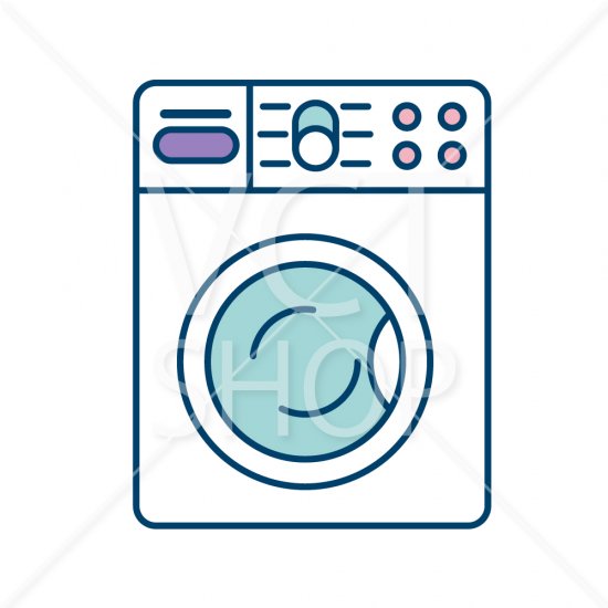 洗濯機 ベクターイラストのvctshop