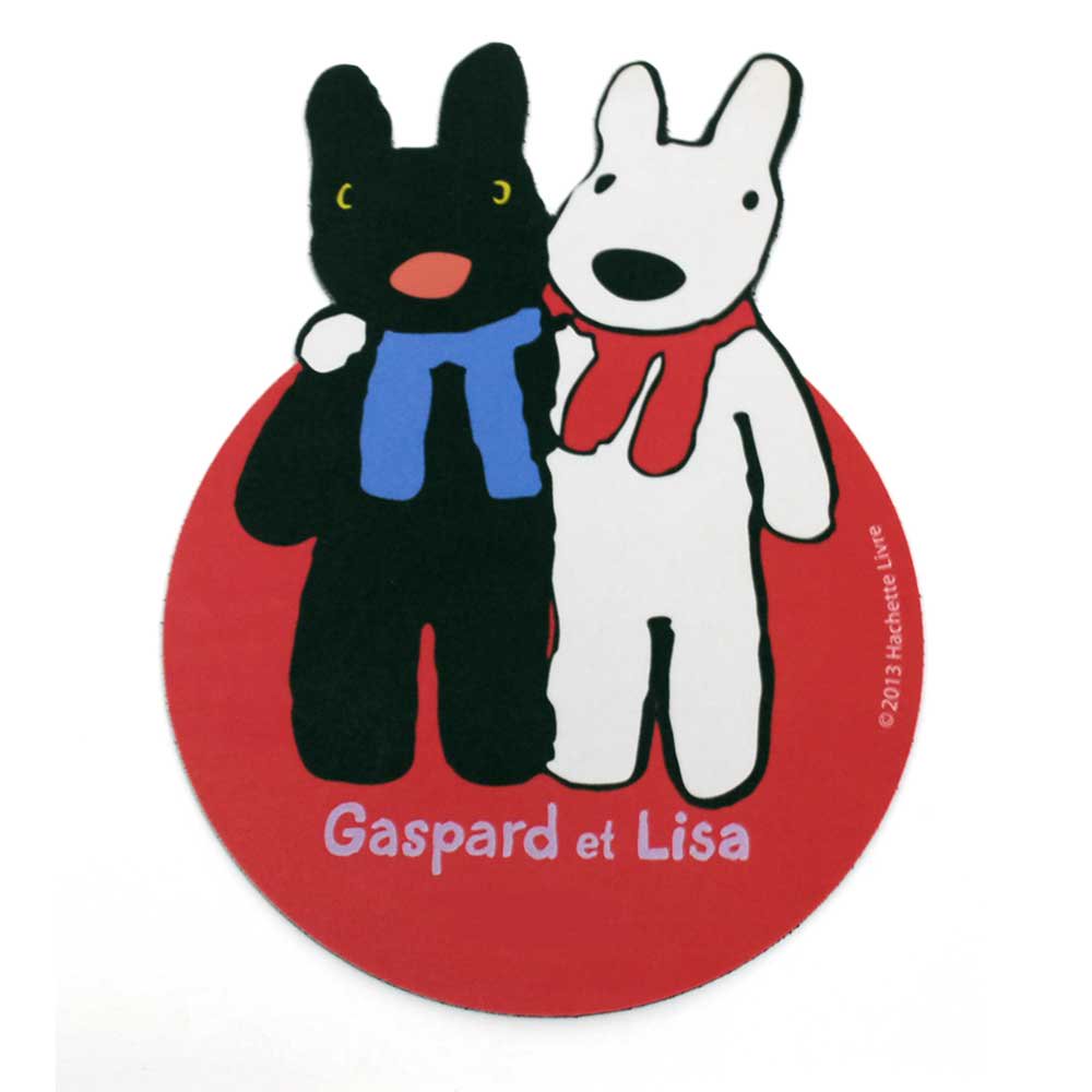 リサとガスパール ダイカットマウスパッド 肩組み キャラコ キャラクターグッズストア