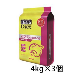 ドクターズダイエット メインテナンス Phエイド ドライ 猫用 4kg 3個 犬猫用療法食 観賞魚の専門通販 ペットのいる暮らしのお店 ペット家族