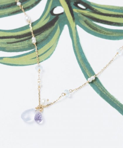 LADIESISLANDSLilly&Emma Collabo Collection blue chalcedony anklet