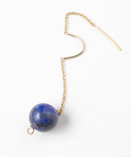 LADIESLan VoSwing Type Lapis lazuli Pierced Earring