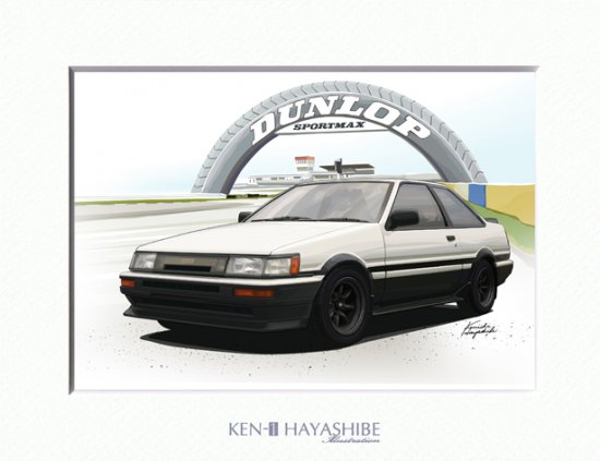 レビン クーペ Ae86 林部研一 Ken 1 Hayashibe Car Illustration オフィシャルサイト