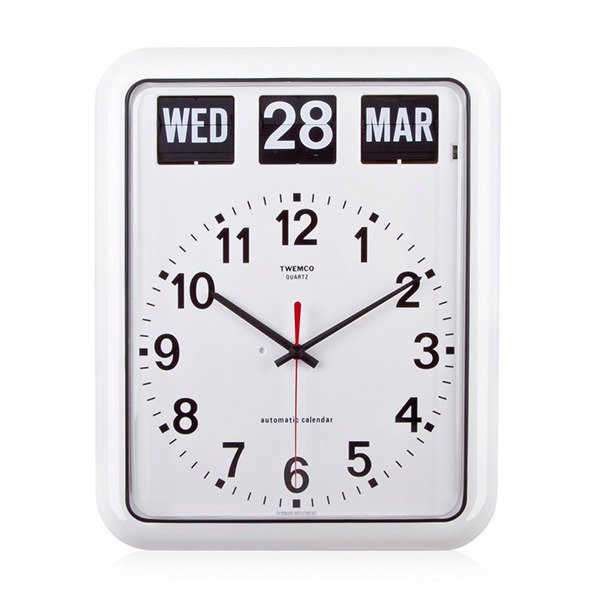 Twemco Automatic Calendar Quartz Clock BQ12A MidCentury MODERN