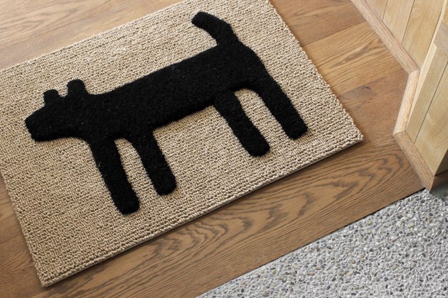 「F/style（エフスタイル）」のマット「HOUSE doggy mat S ブラック」