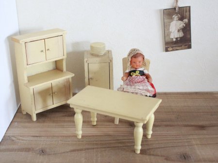 antique wooden doll house