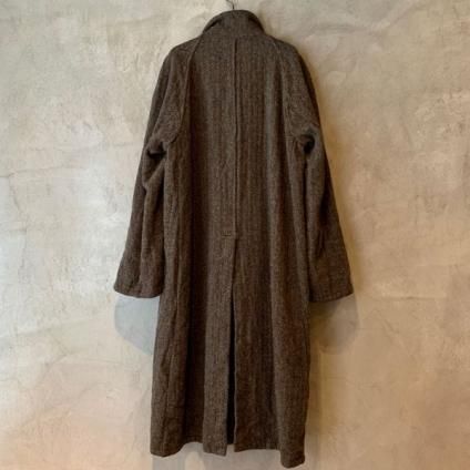 Vincent Jalbert Harris Tweed Washed ヴィンセント ジャルベール ハリスツイード コート Khaki Jeje Piano Online Boutique