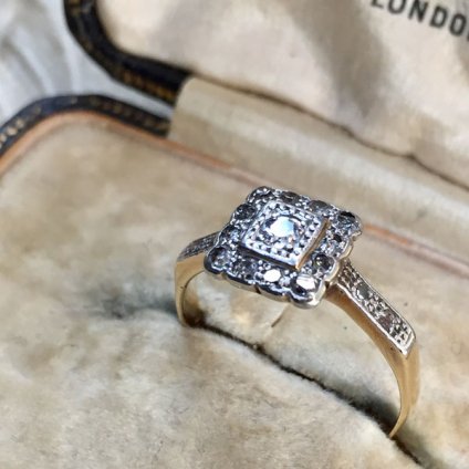 1900 S Diamond Antique Ring 1900 S ダイヤモンド アンティークリング Jeje Piano Online Boutique 神戸のアンティーク時計 ジュエリー ファッション専門店