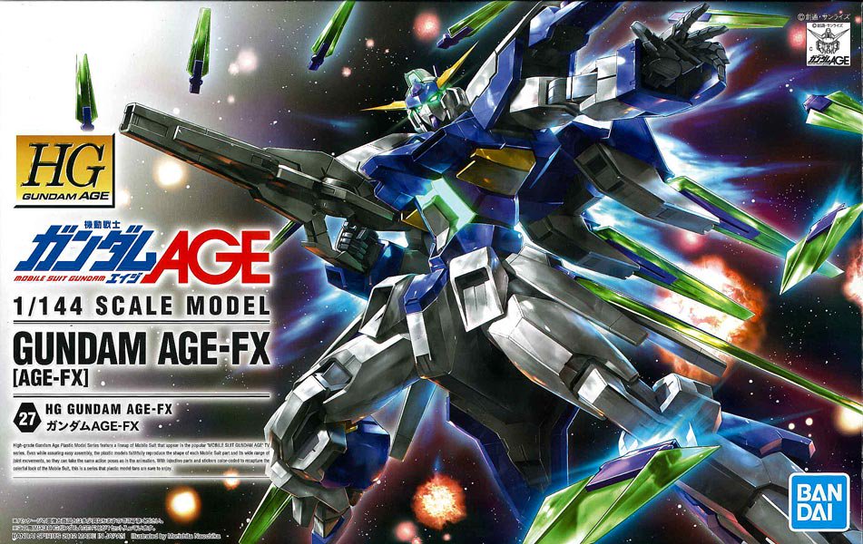 Hg 1 144 ガンダムage Fx 機動戦士ガンダムage プラモデル バンダイ 文具とプラモの店 タギミ 大阪府高槻市の小さな模型店