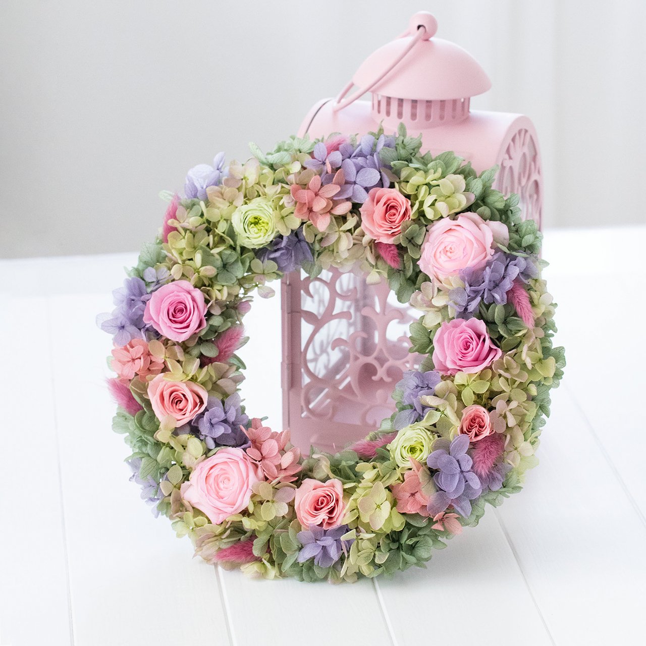 Smoke Pink Wreath スモークピンクリース La Rosee