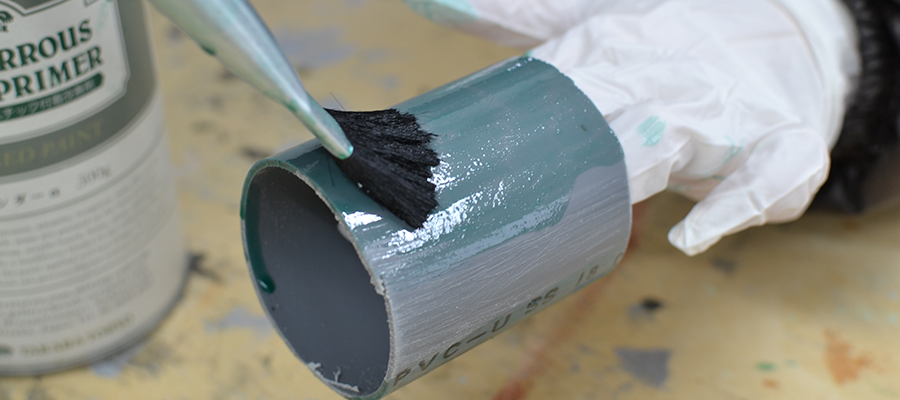 スチームパンク風 巨大塩ビ管ライトができるまで 塗り方 塗装diy事例から塗料を選べるサイト How To Paint