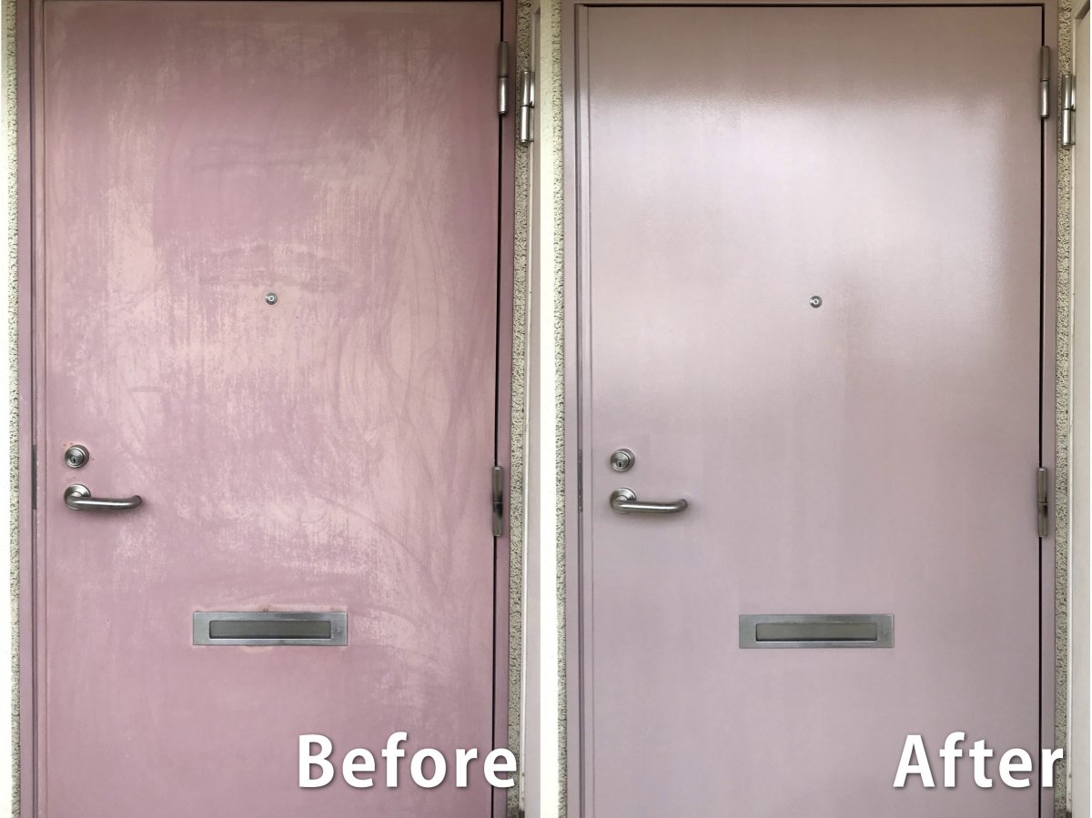 塗装が古くなった玄関ドアがまるで新品に 塗り方 塗装diy事例から塗料を選べるサイト How To Paint