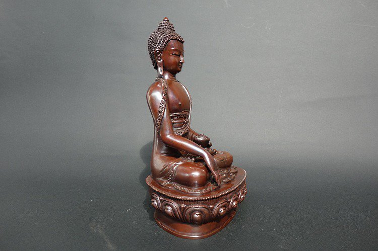 【仏像】釈迦如来 銅製 21cm 【送料無料】