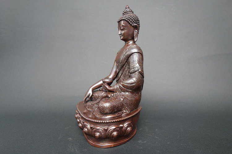 【仏像】釈迦如来 銅製 22cm 【送料無料】