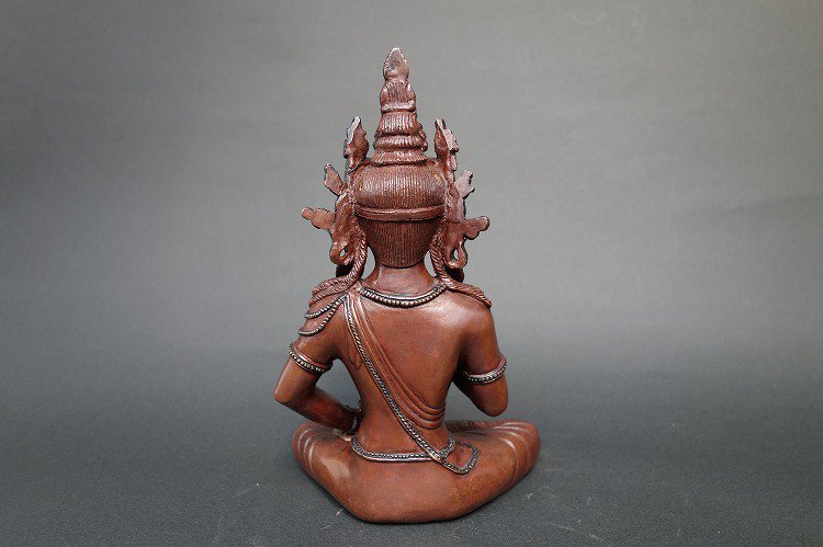 【仏像】金剛薩た（ヴァジュラサットヴァ） 銅製 19cm【送料無料】