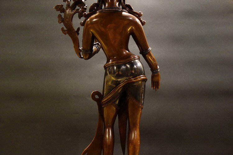 【仏像】緑多羅菩薩 （グリーンターラ） 銅製 62cm【送料無料】