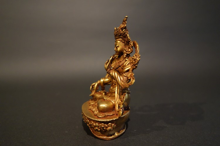 【仏像】白多羅菩薩（ホワイトターラ） 観音菩薩 小さな仏像 8.5cm【送料無料】