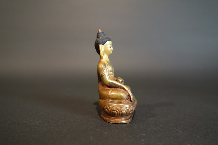 【仏像】釈迦如来 銅製 小さな仏像 9cm