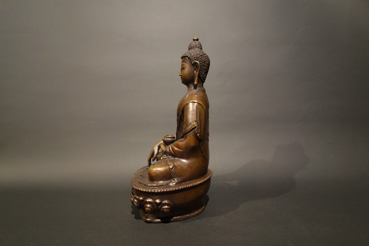 【仏像】釈迦如来 銅製 21cm 【送料無料】