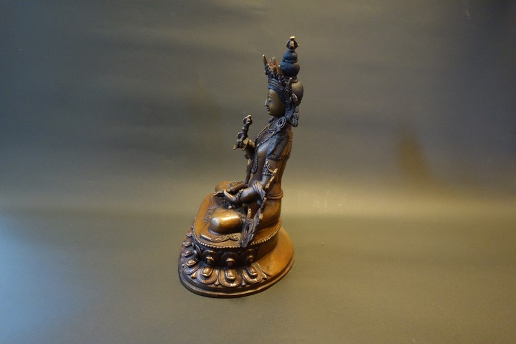 【仏像】金剛薩た（ヴァジュラサットヴァ） 銅製 24cm【送料無料】