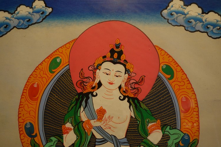 【仏画（タンカ）】金剛薩た 仏像 仏画