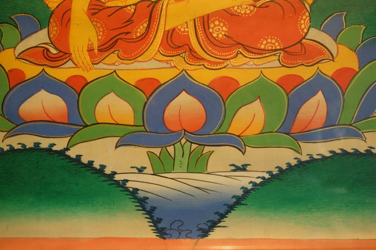 【仏画（タンカ）】釈迦如来 仏像 仏画