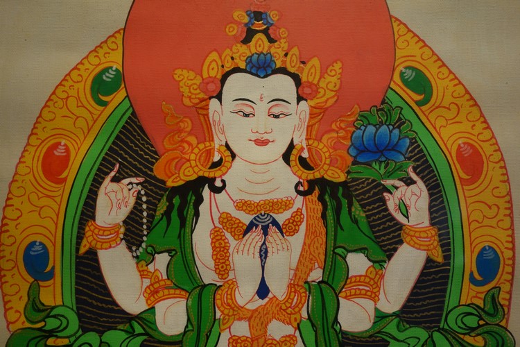 オンライン 観音菩薩のタンカ、チベット www.m-arteyculturavisual.com