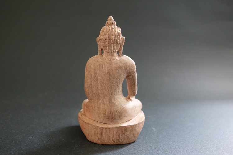 【仏像 木彫り】五仏セット 仏像 9cm【送料無料】