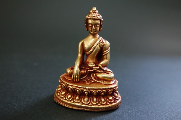 【仏像】釈迦如来 銅製 小さな仏像 6cm