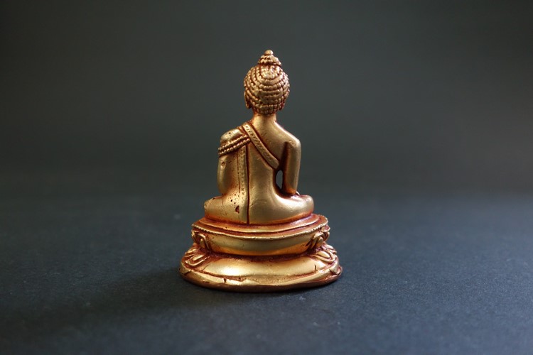【仏像】釈迦如来 銅製 小さな仏像 6cm