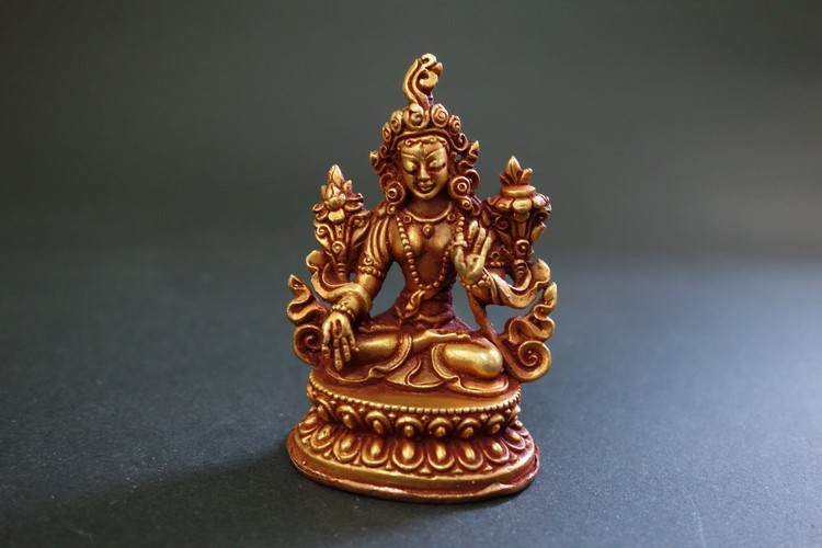 【仏像】白多羅菩薩（ホワイトターラ）小さな仏像 6cm
